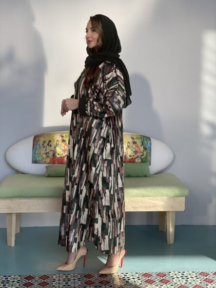 Silk by Fouz Camouflage Abaya