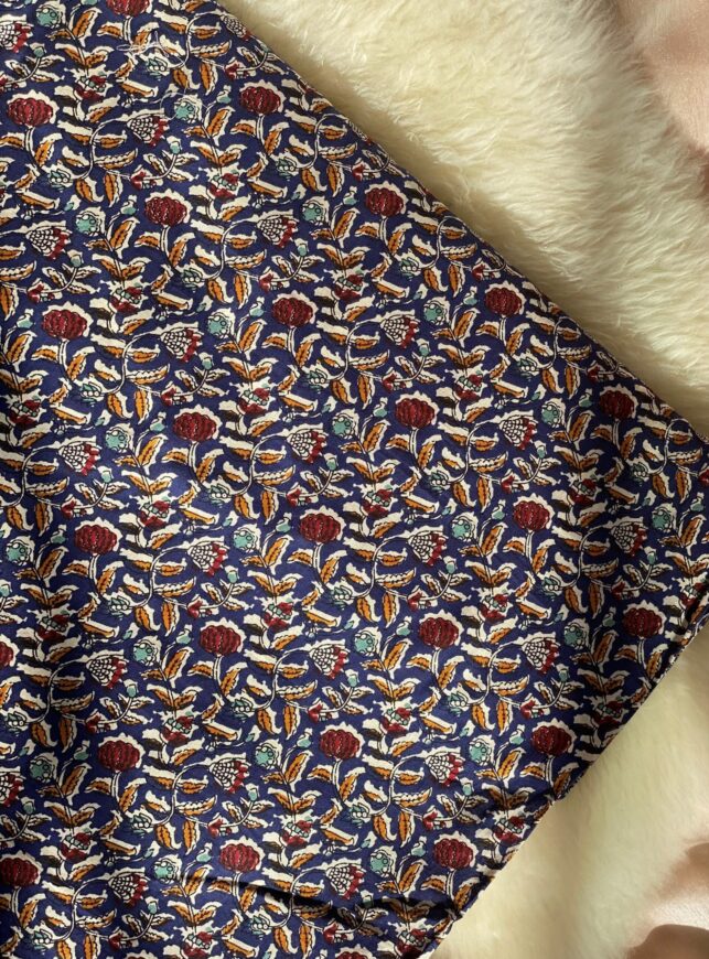 Floral Fabric, Mixed up color with Cotton linen materials