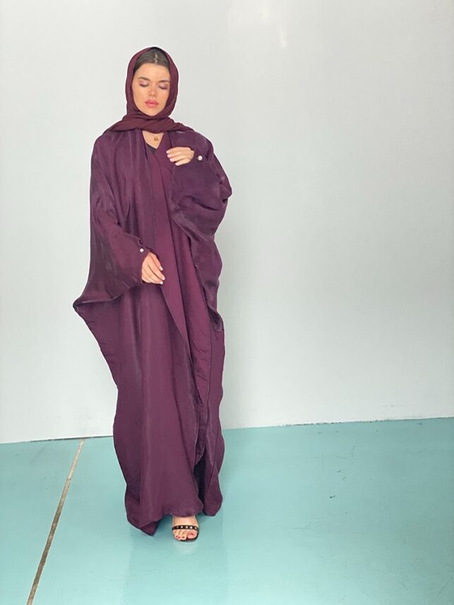 Silk modern abaya