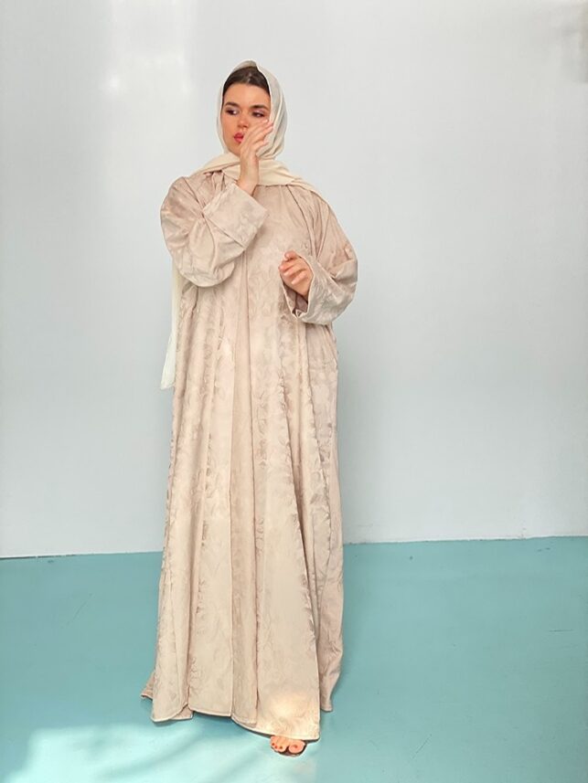 Embroidery abaya crepe materials