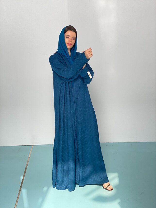 Fully embroidery abaya, cotton materials