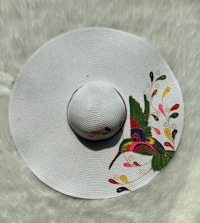 Summer painted beach hat