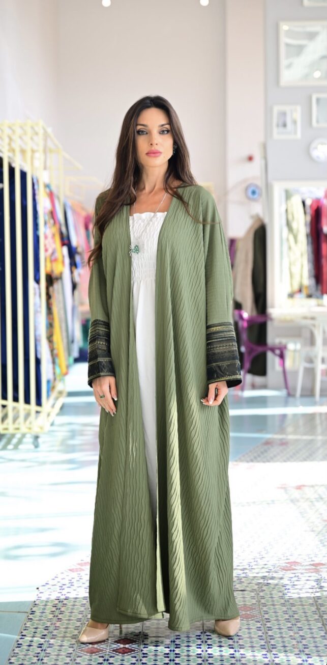 Colored Abaya, crepe materials