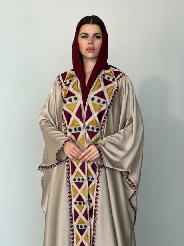 Colored Embroidery Satin materials