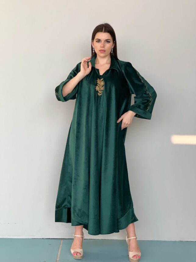 Winter jalabya velvet materials