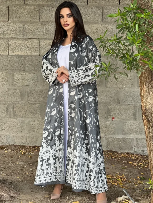 2pc Dresses Cardigan w/ lining, crepe materials