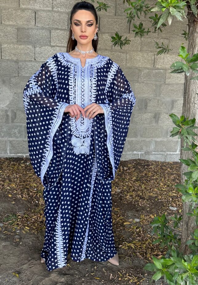 Dotted bisht, Chiffon materials