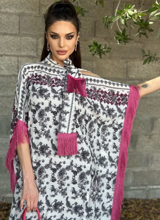 Tassil summer dress, Crepe sitraw materials