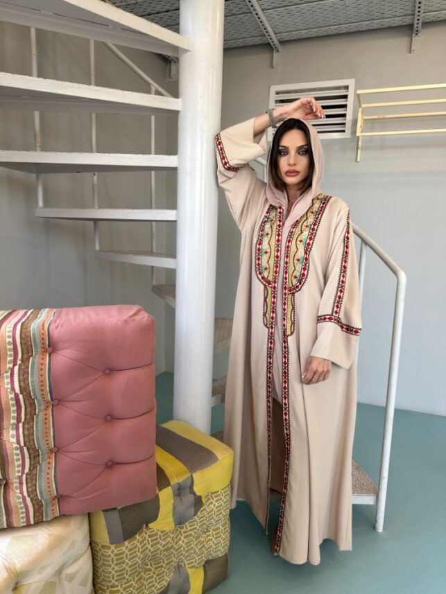 Summer embroidery abaya, crepe materials