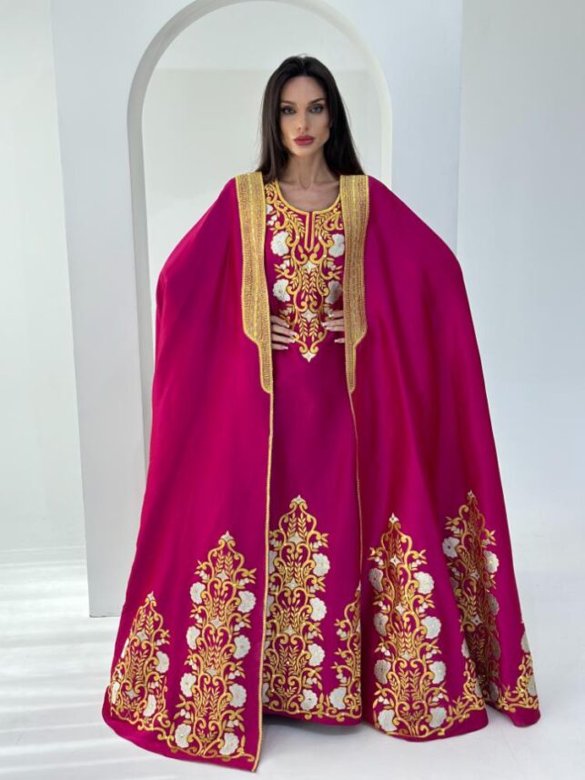 Elegant Double Ramadan Jalabiya, Crepe materials