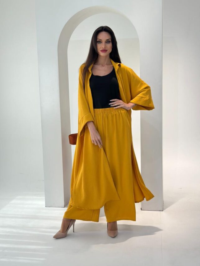 Top & Trousers, Fine crepe materials