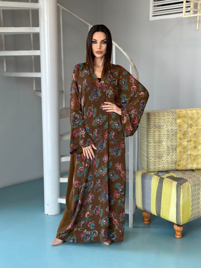 Floral abaya, Georgette materials