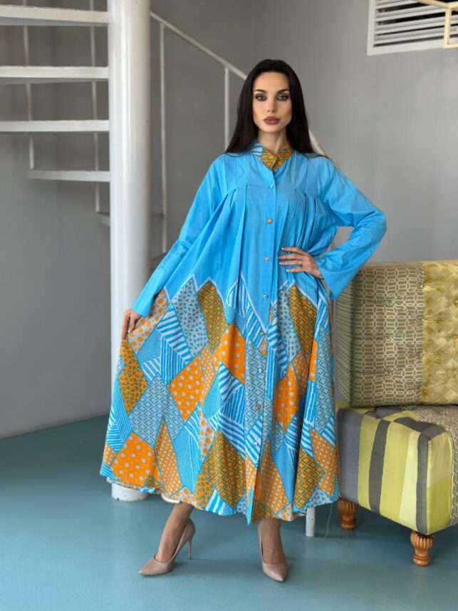 Kilosh cotton dress w/ painted design