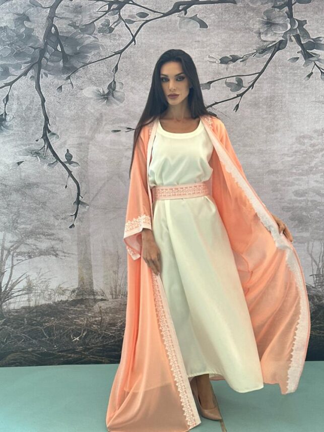 2pc. Traditional Jalabiya, Chiffon materials