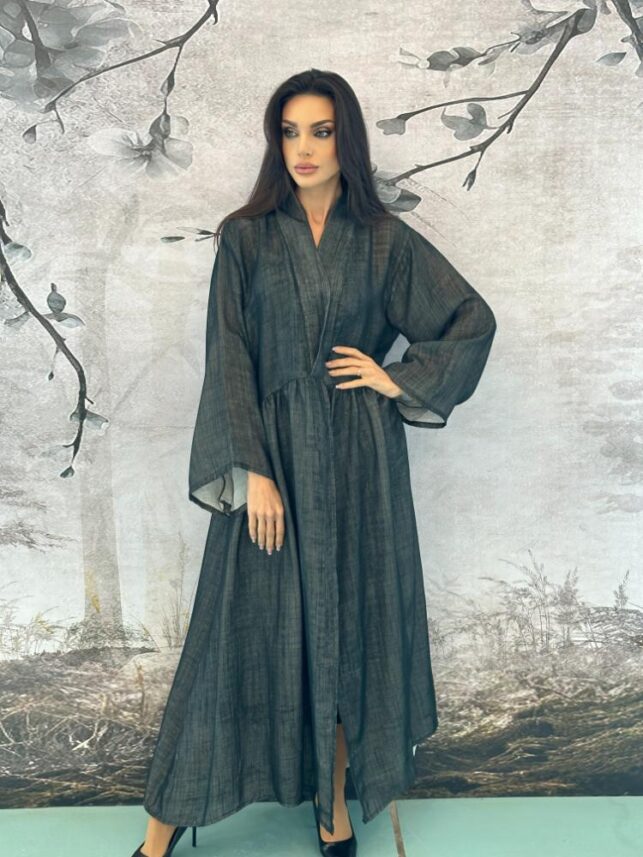 Dress style abaya, linen materials