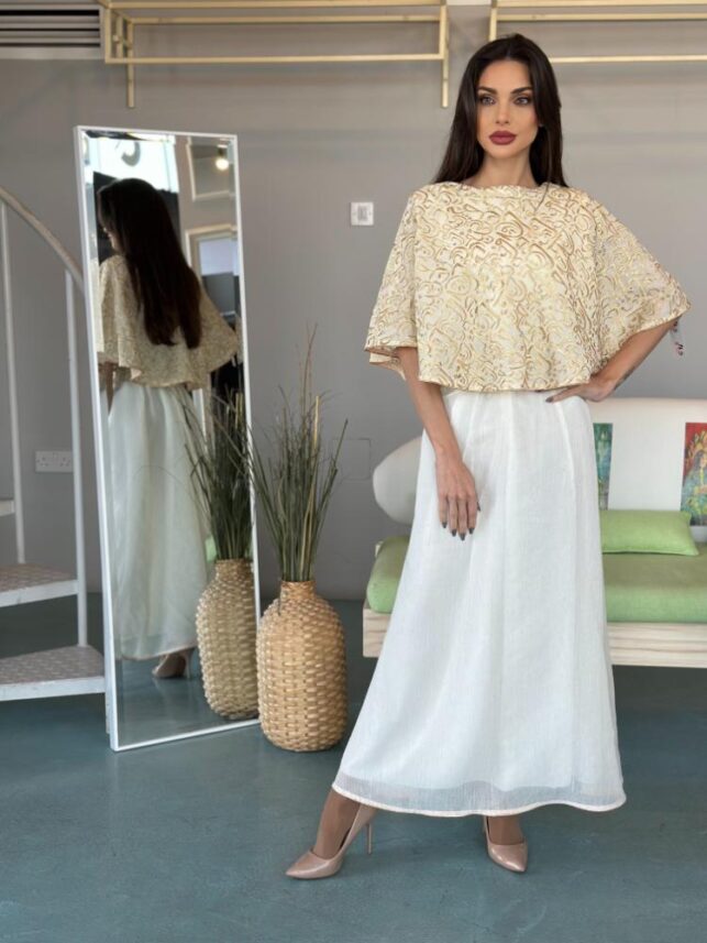 Layered top dress, Rayon  materials