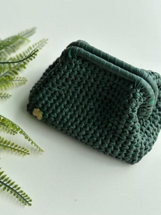 Hand crafted Clutch bag, Leather materials