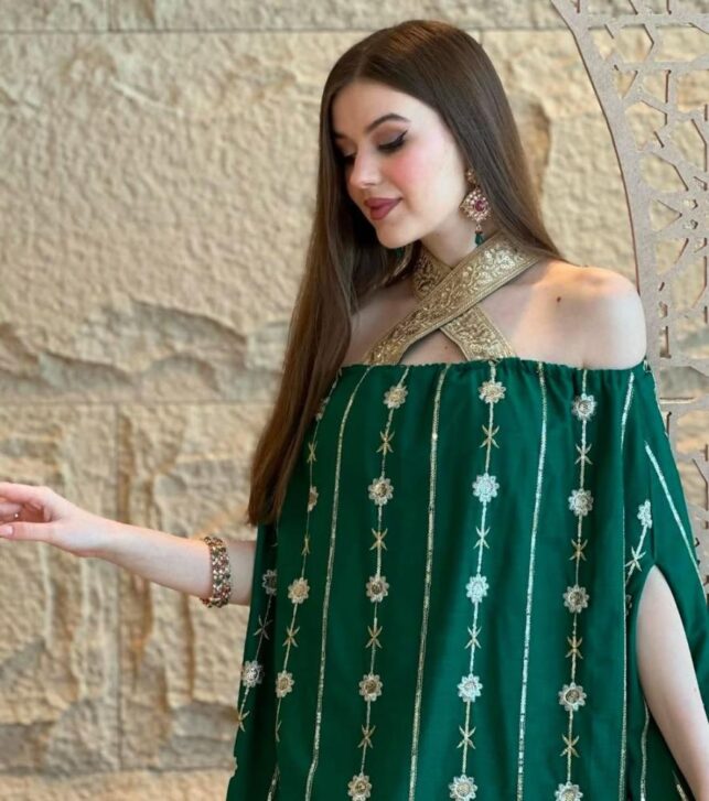 Cross laces offshoulder dress, Cotton Materials