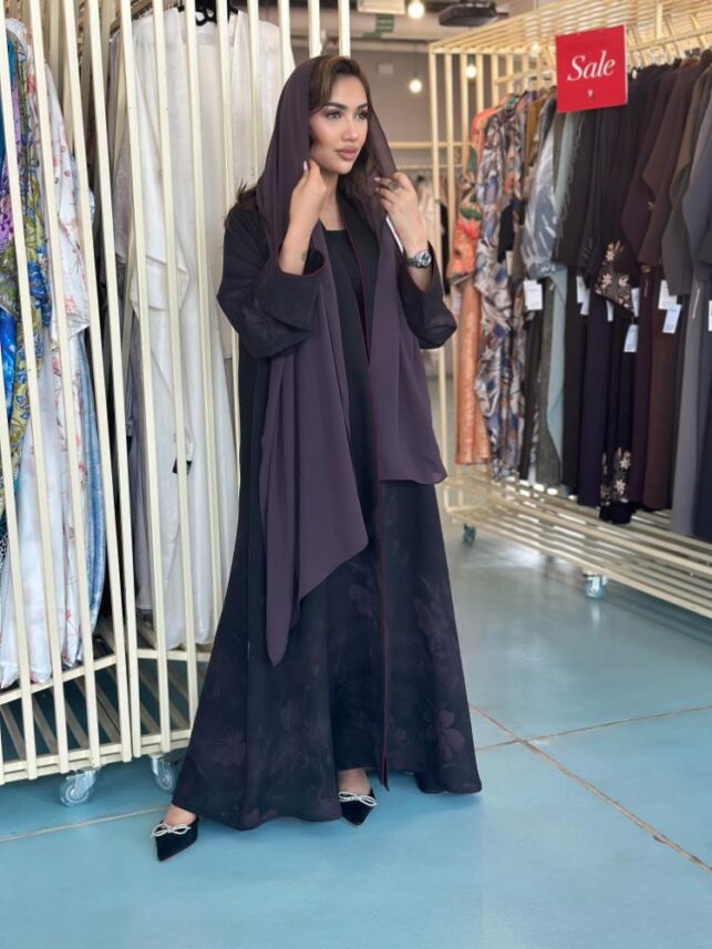 Floral Abaya, Crepe Materials