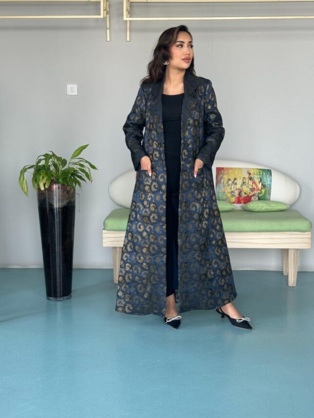Floral Long Coat, Nylon Materials
