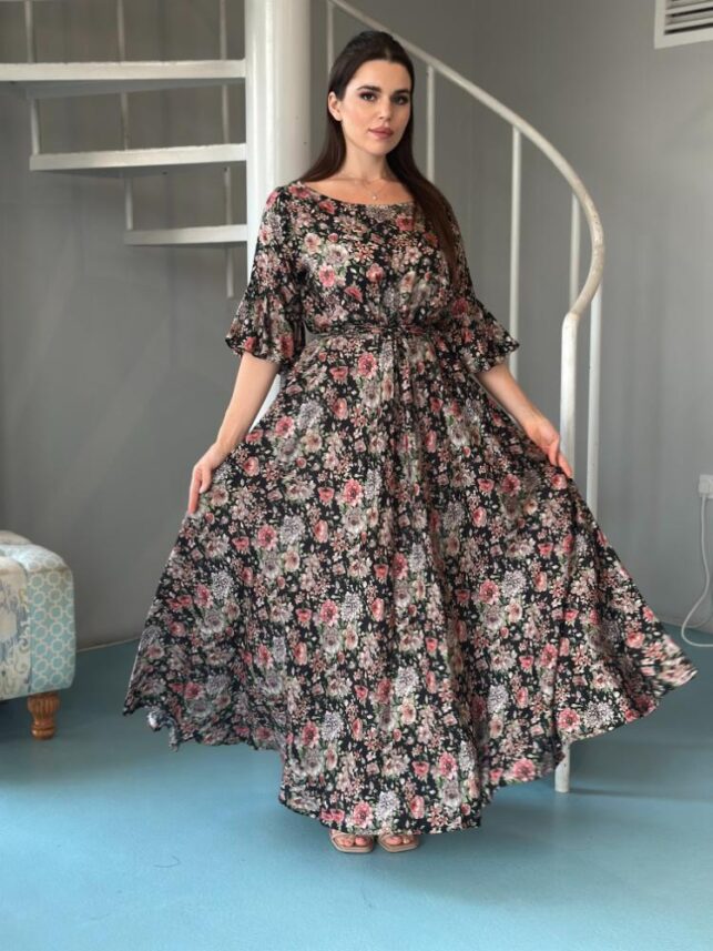 Floral summer Dress, Chiffon Materials