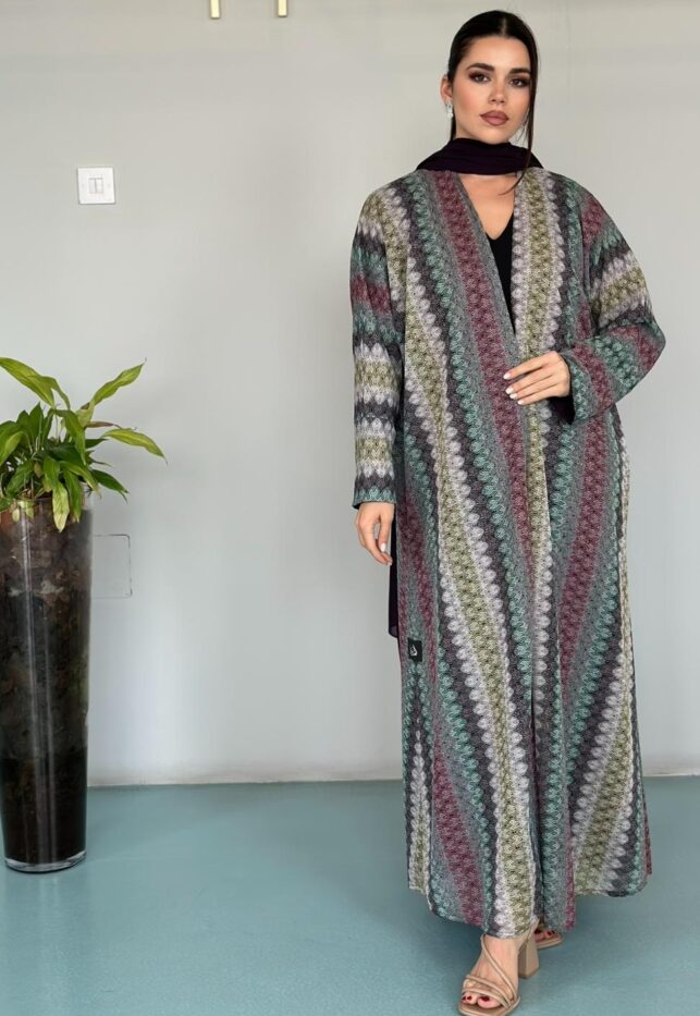 Rainbow Cardigan, Weave Materials